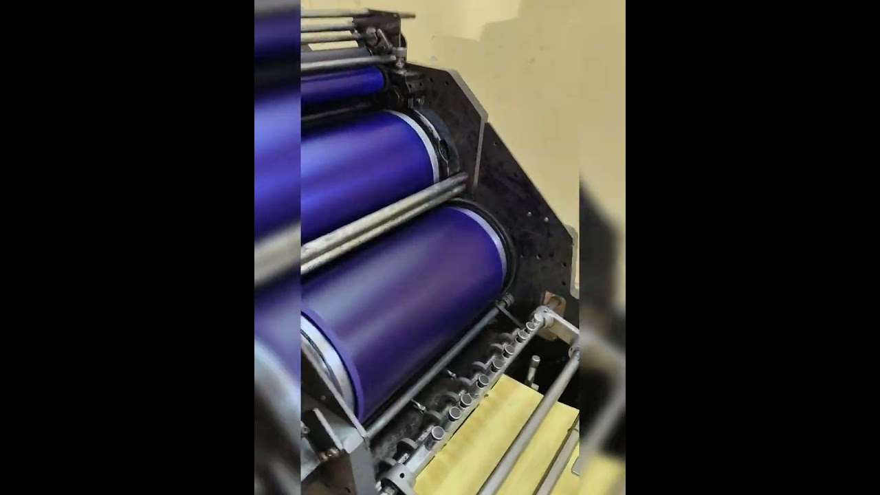 Ryobi printing machine cylinder bearing change and service 9444304086