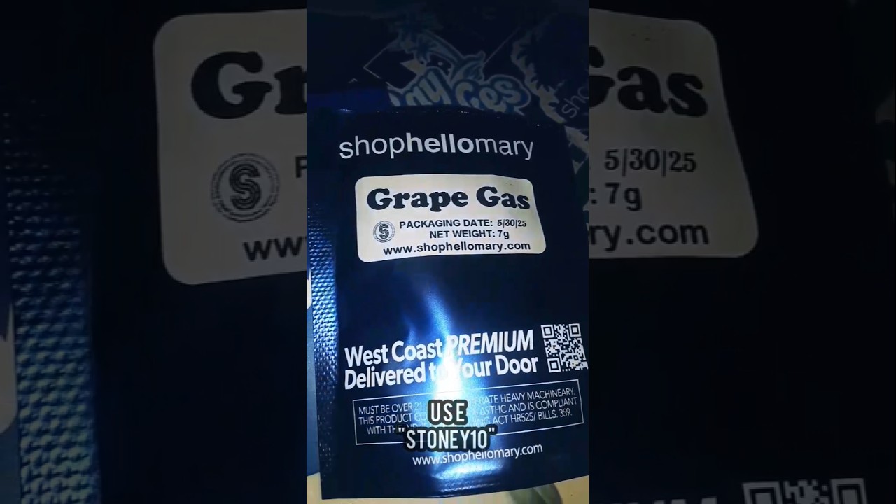 Shophellomary Grape Gas THCA FLOWER REVIEW #shophellomary #thcareview