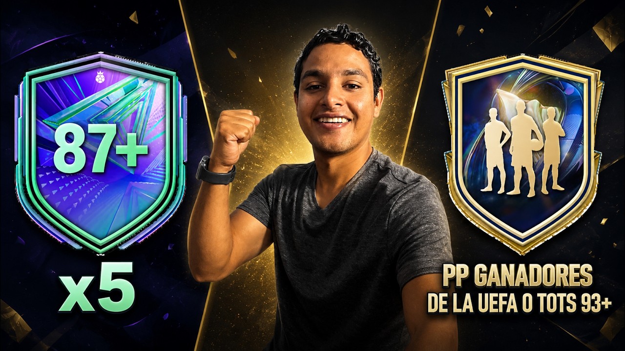 &iquest;VALE LA PENA EL NUEVO PLAYER PICK GANADORES DE LA UEFA o TOTS 93+ & LA MEJORA 87+ x5? 😍 | FC 26