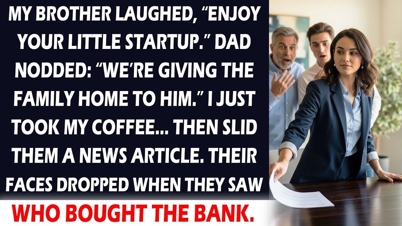 They Gave Our House to My Brother, Until They Read the Article I Slid Across the Table