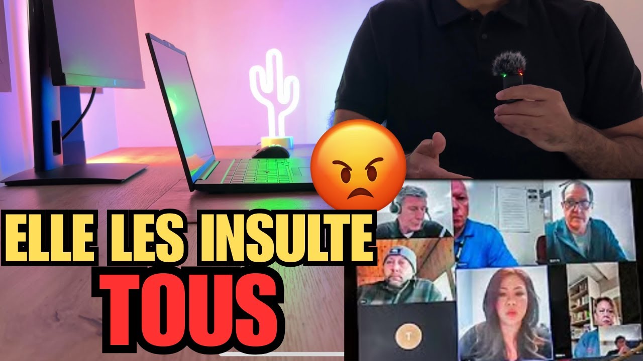 ELLE INSULTE TOUT LE MONDE EN VISIO