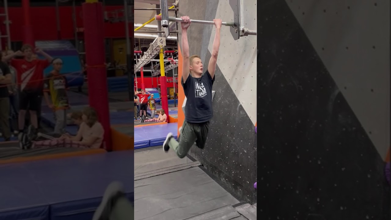 Ninja competition. February 14, 2026 Boys video taped each other.