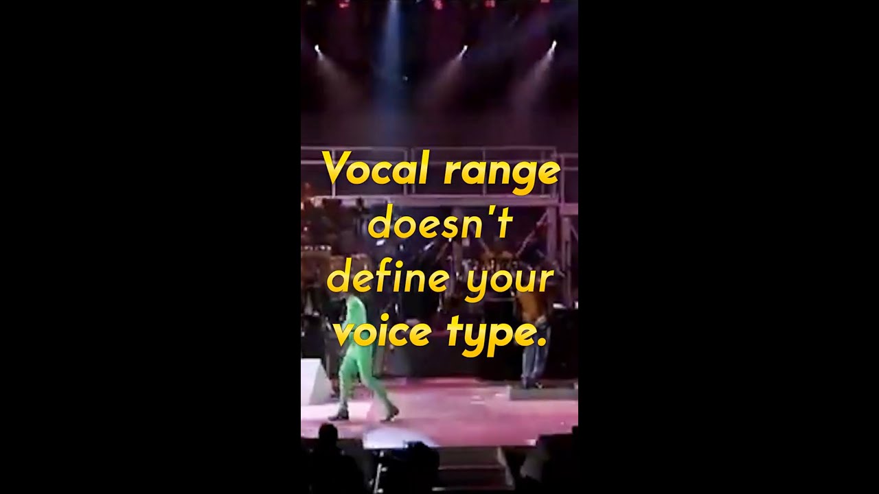 Vocal range does NOT define your voice type!