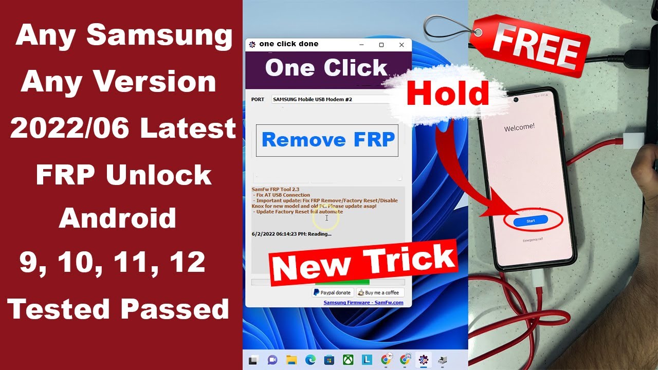 All Samsung FRP Remove One Click | All Samsung FRP Bypass 2022 Latest