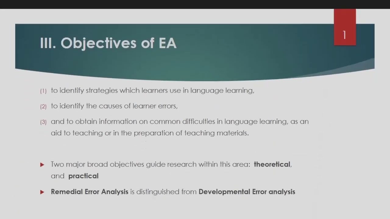 Lecture 12: Error analysis (Prof Drid)