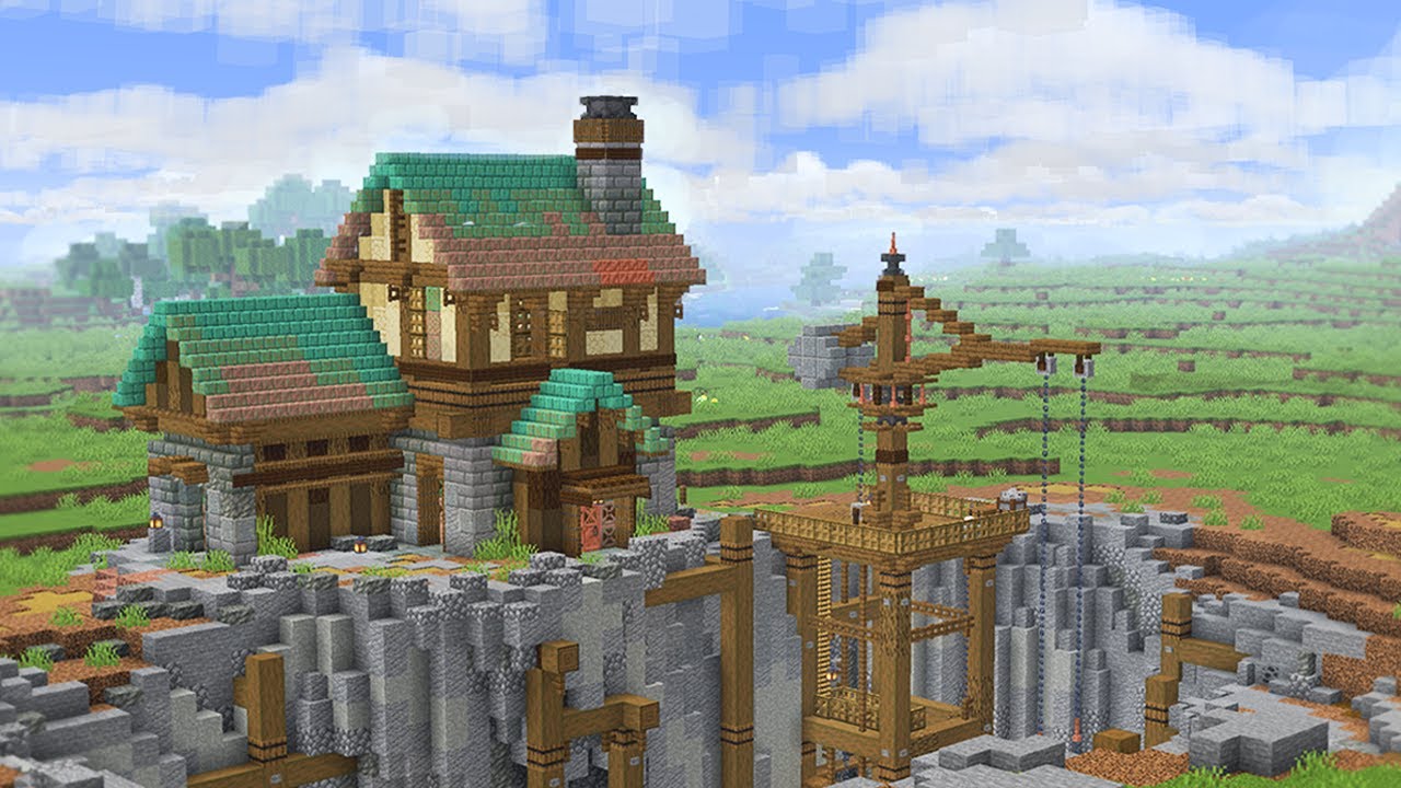 Я построил лучший карьер в Minecraft Survival