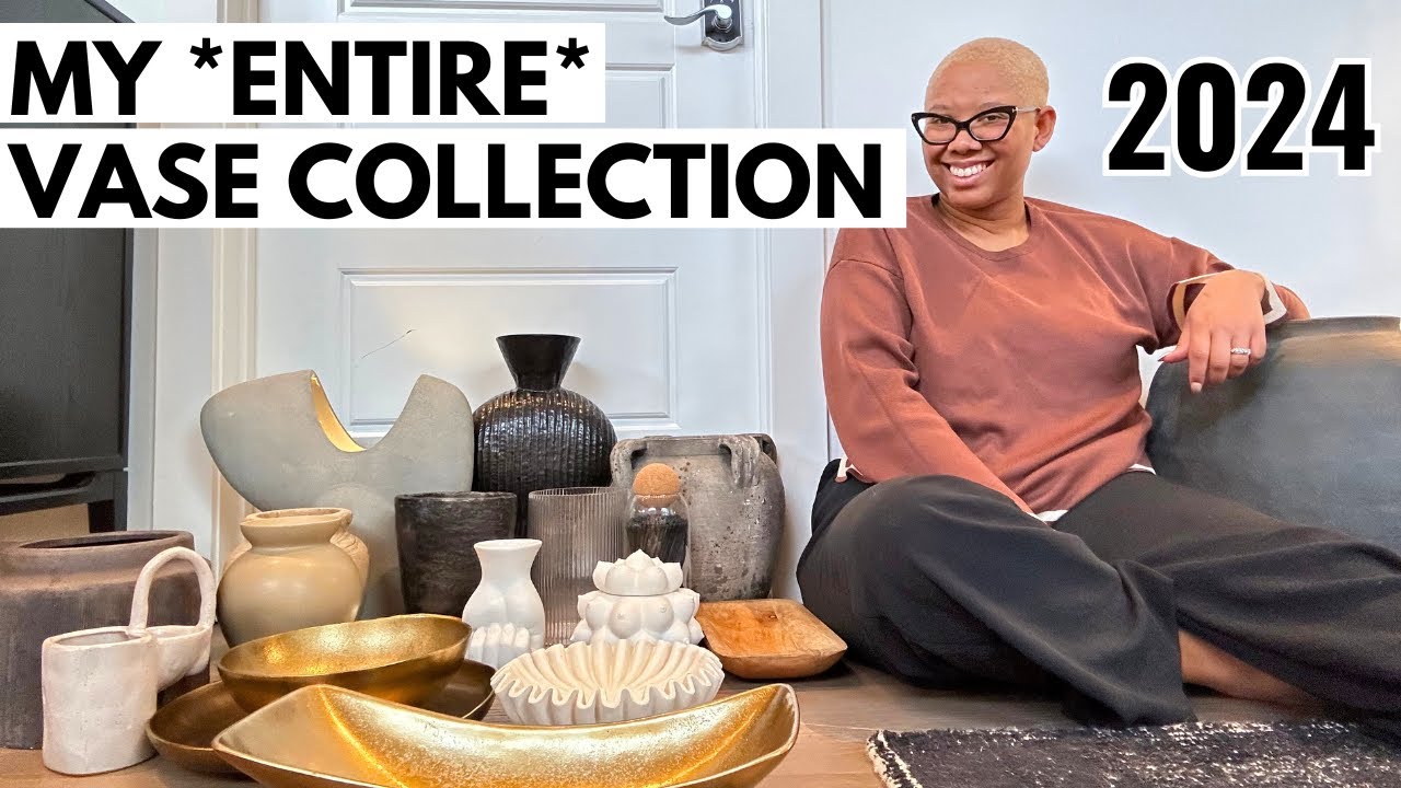 My Entire Vase Collection 2024! | Amazon, Arhaus, Walmart, Crate and Barrel and More!
