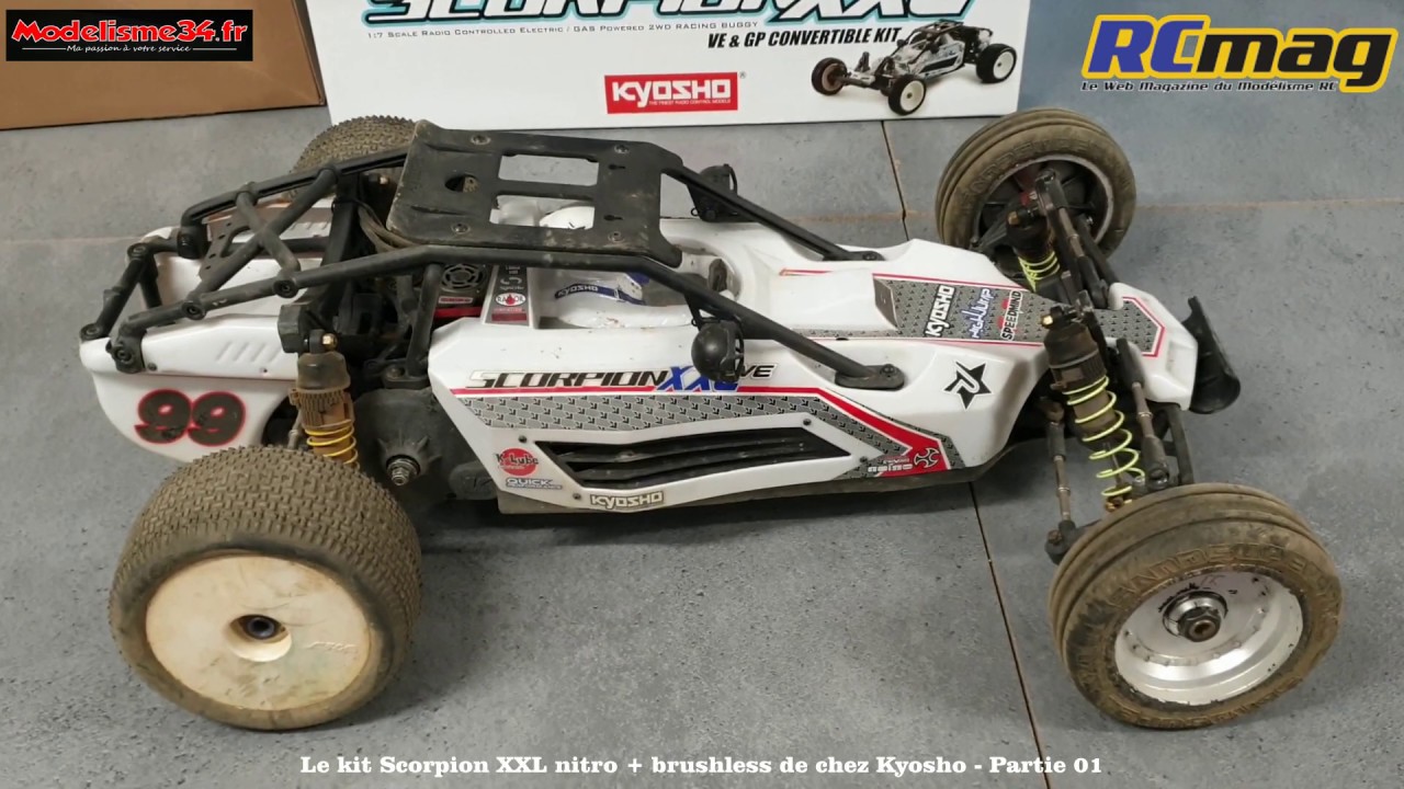Scorpion XXL kit nitro et brushless de chez Kyosho - Partie 01
