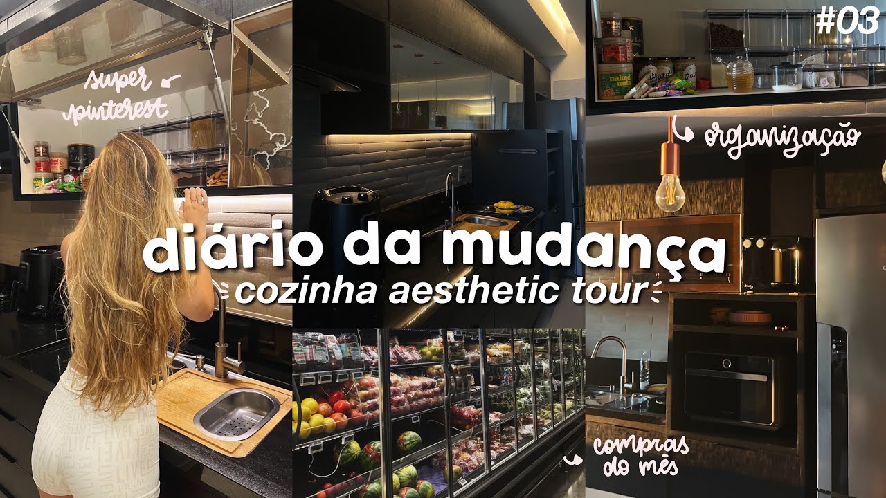 organização e tour da cozinha *vibe pinterest* | diário da mudança #03