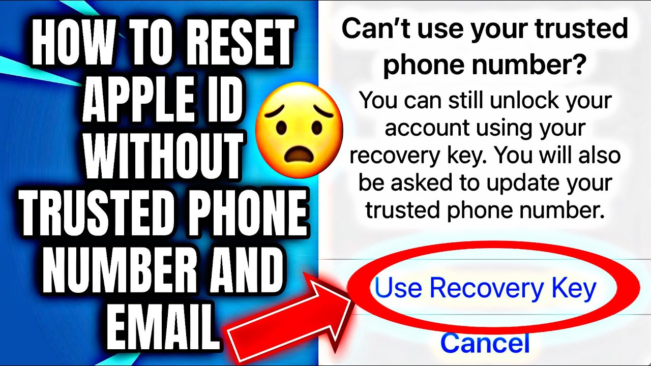 (Новое) Как сбросить Apple ID без доверенного номера телефона или адреса электронной почты | #ios...