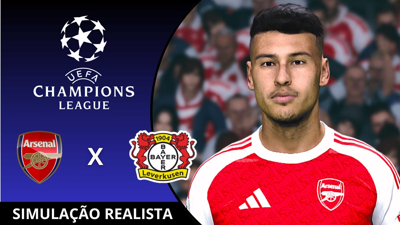 Arsenal vs Bayer Leverkusen | Champions League - Oitavas de Final | Simulação Realista PES21