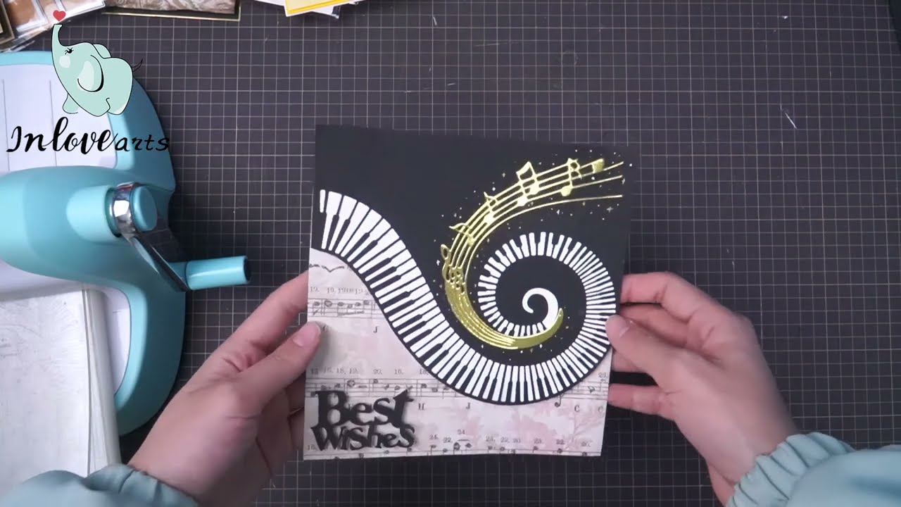 Video Tutorial | Inlovearts | Cutting Dies | Piano and Music Note Border Cutting Dies