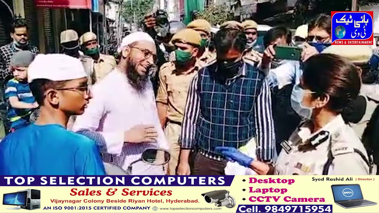 ADD DGP  SHIKHA GOEL ne Chanchalguda Azampura devision pahunch kar wahan ka daura kiya