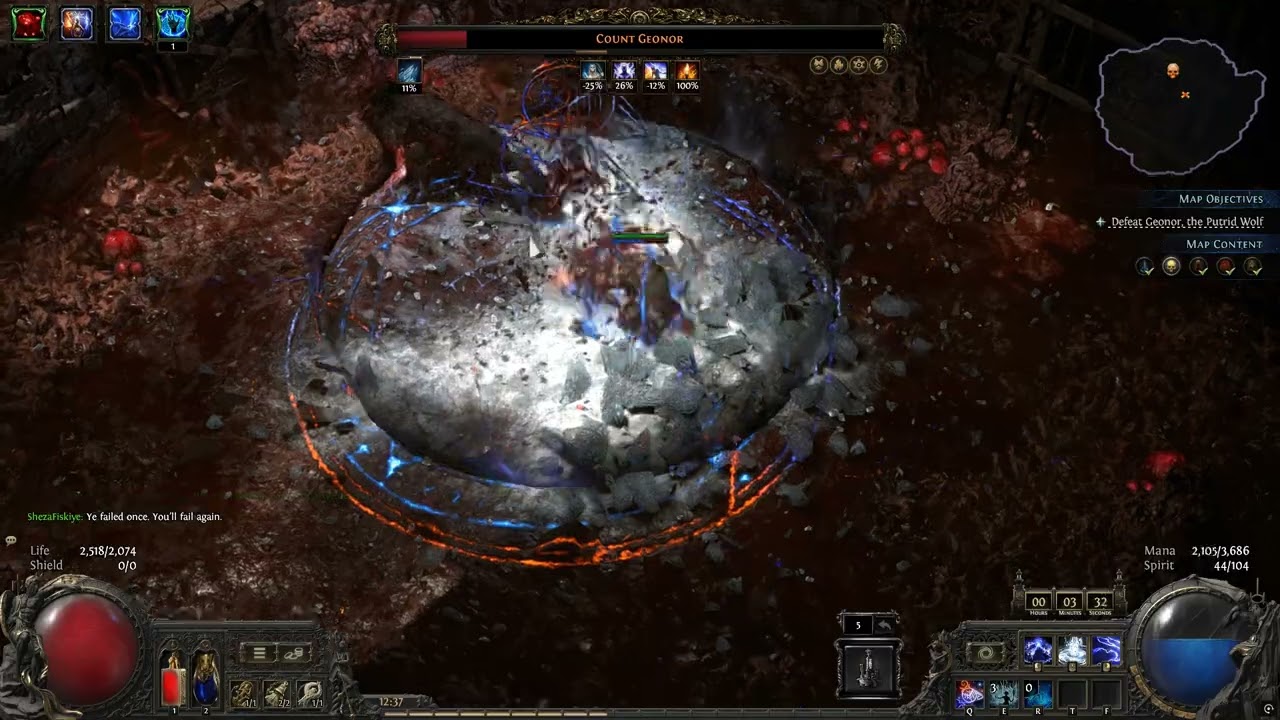 POE 2 0.4 Oracle CoC Comet / Spark Oracle T16 Iron Citadel