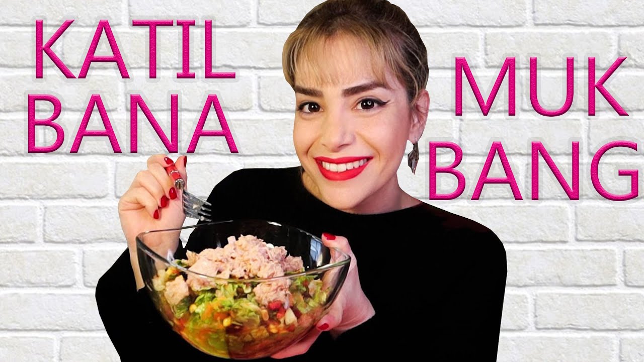 SÜREKLİ DİYETTE OLAN KIZ |TON BALIKLI SALATA MUKBANG Türkçe