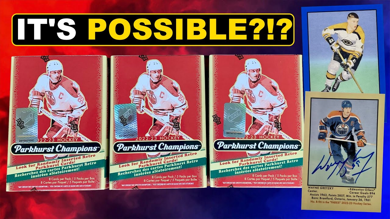 АВТОМОБИЛИ ГРЕТЦКИ В РОЗНИЧНОЙ ПРОДАЖЕ?!? - 2022-23 Parkhurst Champions Hockey Retail Blaster Box...
