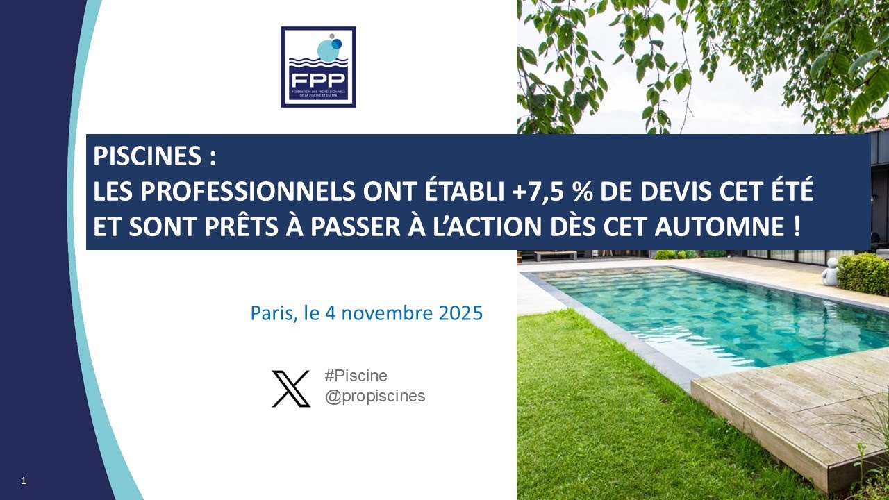 Conférence de Presse des Professionnels de la Piscine et du Spa du 4 novembre 2025