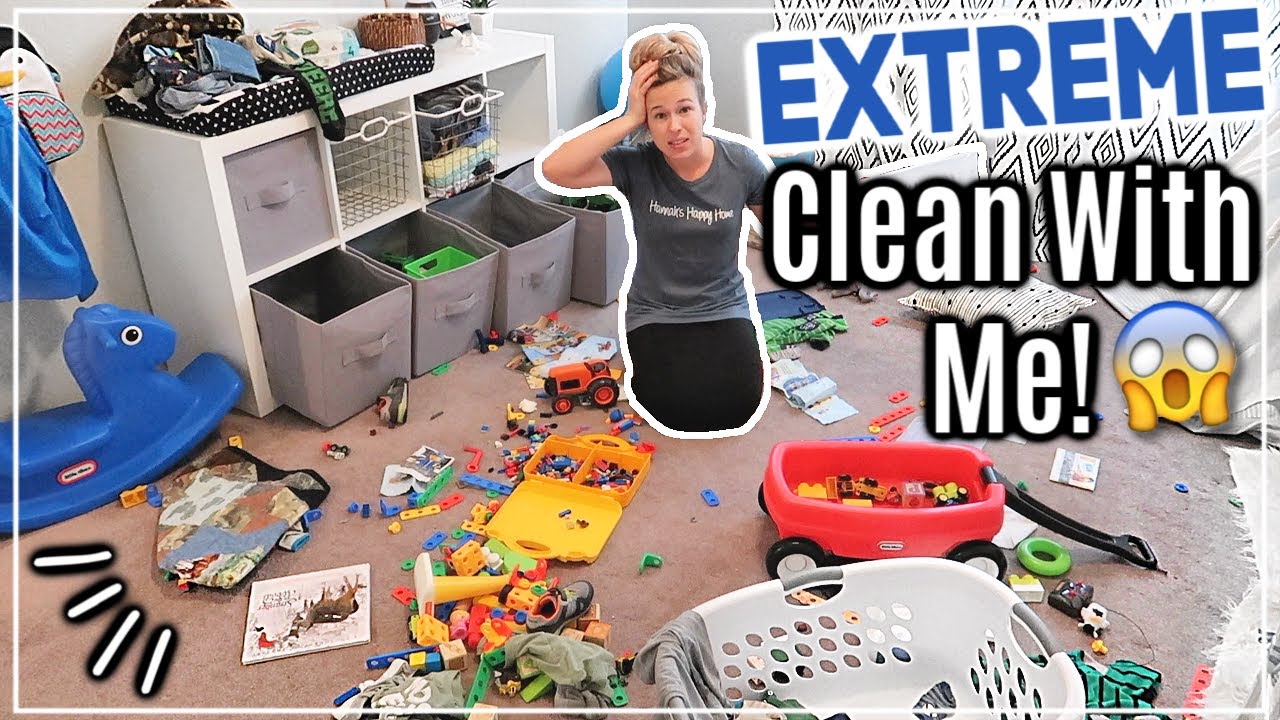 EXTREME CLEAN WITH ME | ACTUAL MESSY HOUSE CLEANING MOTIVATION | SAHM