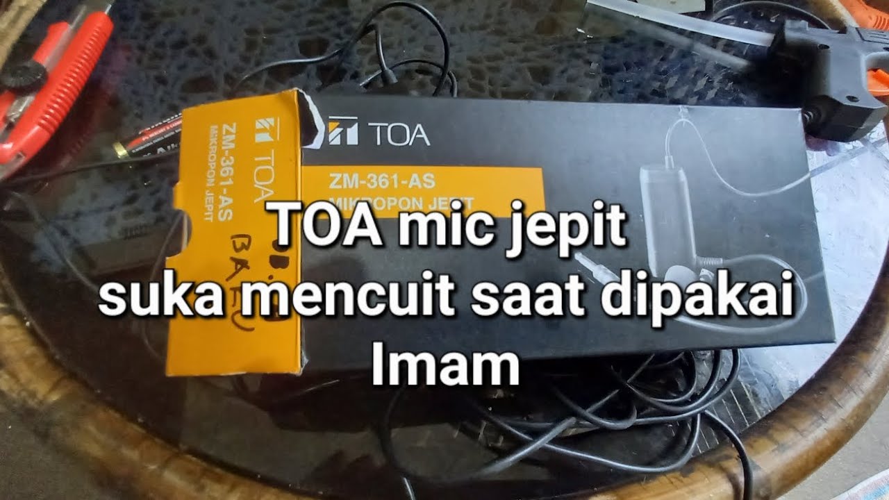 Mic jepit TOA ZM-361-AS yang suka bikin Imam & Jemaah kaget