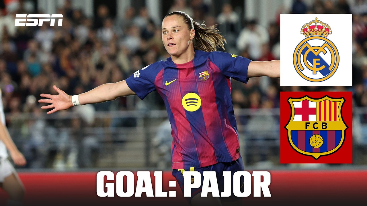 GOAL! 1-4: Pajor scores again to extend Barcelona&rsquo;s lead vs. Madrid | UEFA Women&rsquo;s Champions League