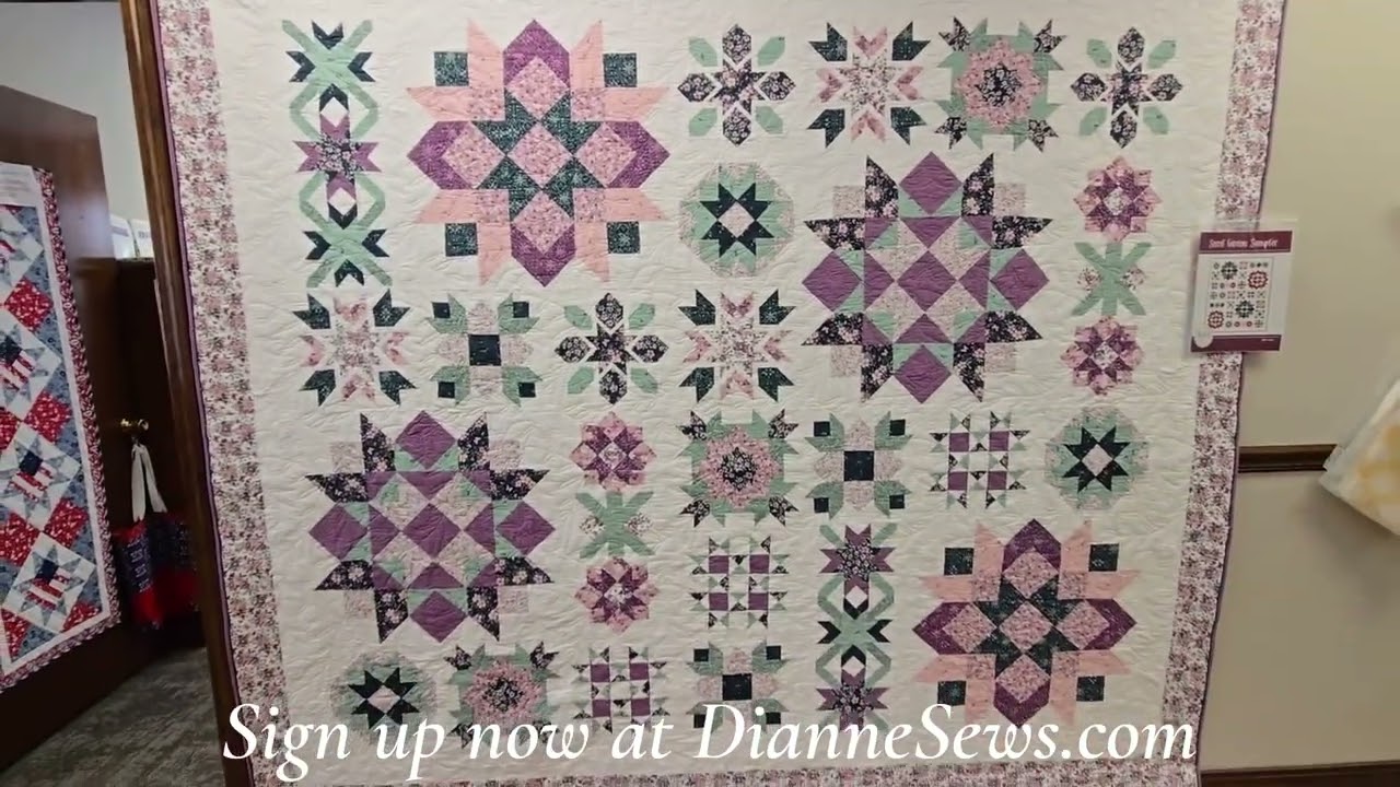 It's Feb 2026 and it's time to sign up for The Secret Garden Sampler BOM at Dianne Sews.com