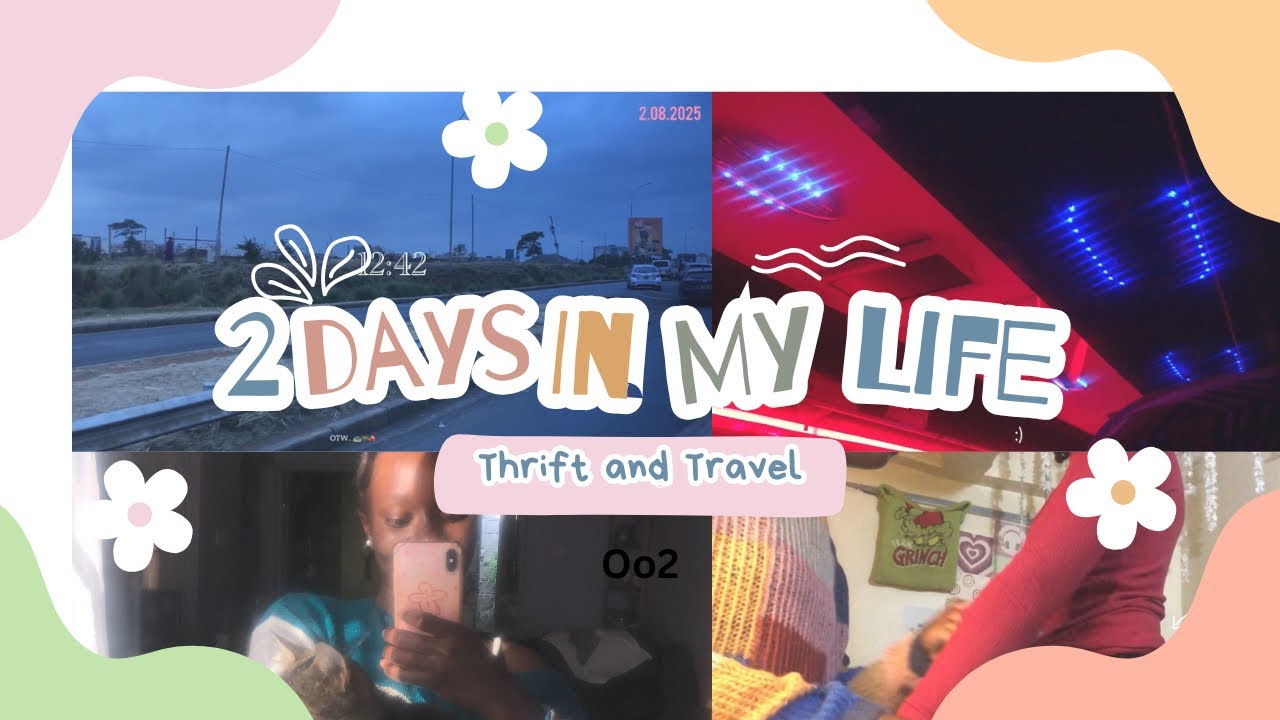 Spend 2 days with me |Thrifting🎀|Thrifting haul| Travel