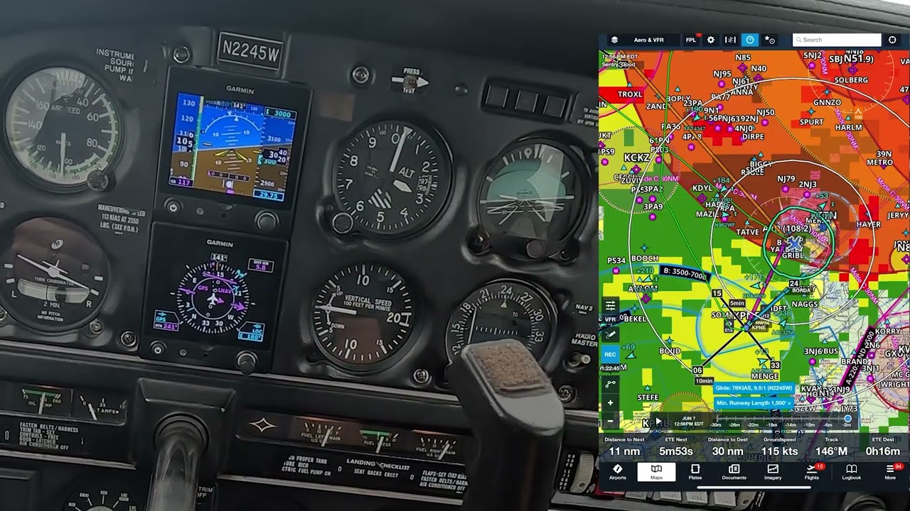 ILS 24 Approach into Northeast Philadelphia