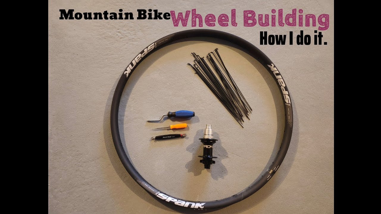 MTB Wheel Building: Hope Pro 4 Hub & Spank Rim #mtb #mountainbiking #bikebuild