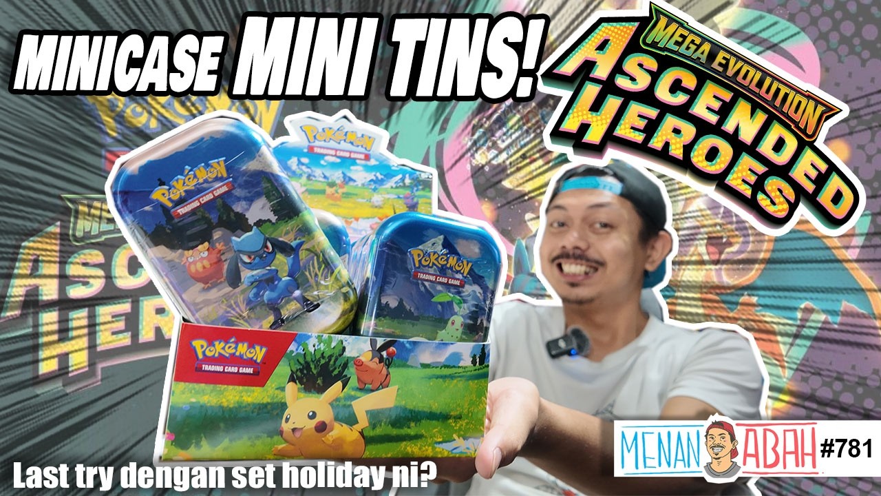 Mini case MINI TINS ASCENDED HEROES untuk dibuka! Kita cuba produk lain pula! [Menan Abah Ep.781]
