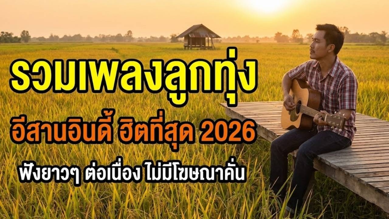 เพลงลูกทุ่งใหม่ล่าสุด 2026 ฟังเพลินๆ ตอนทำงาน - รวมฮิตอีสานอินดี้