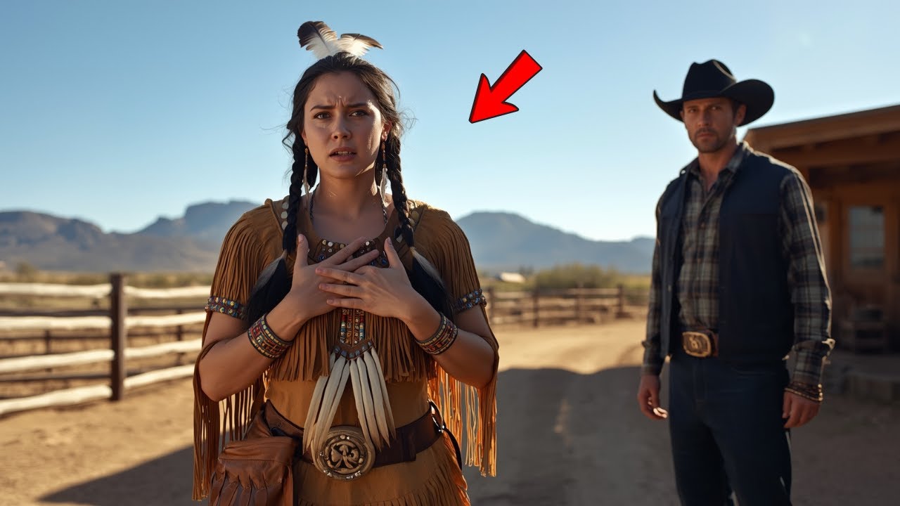 “Don’t be scared,” the 7-foot Apache woman sobbed — but the cowboy didn’t flinch.
