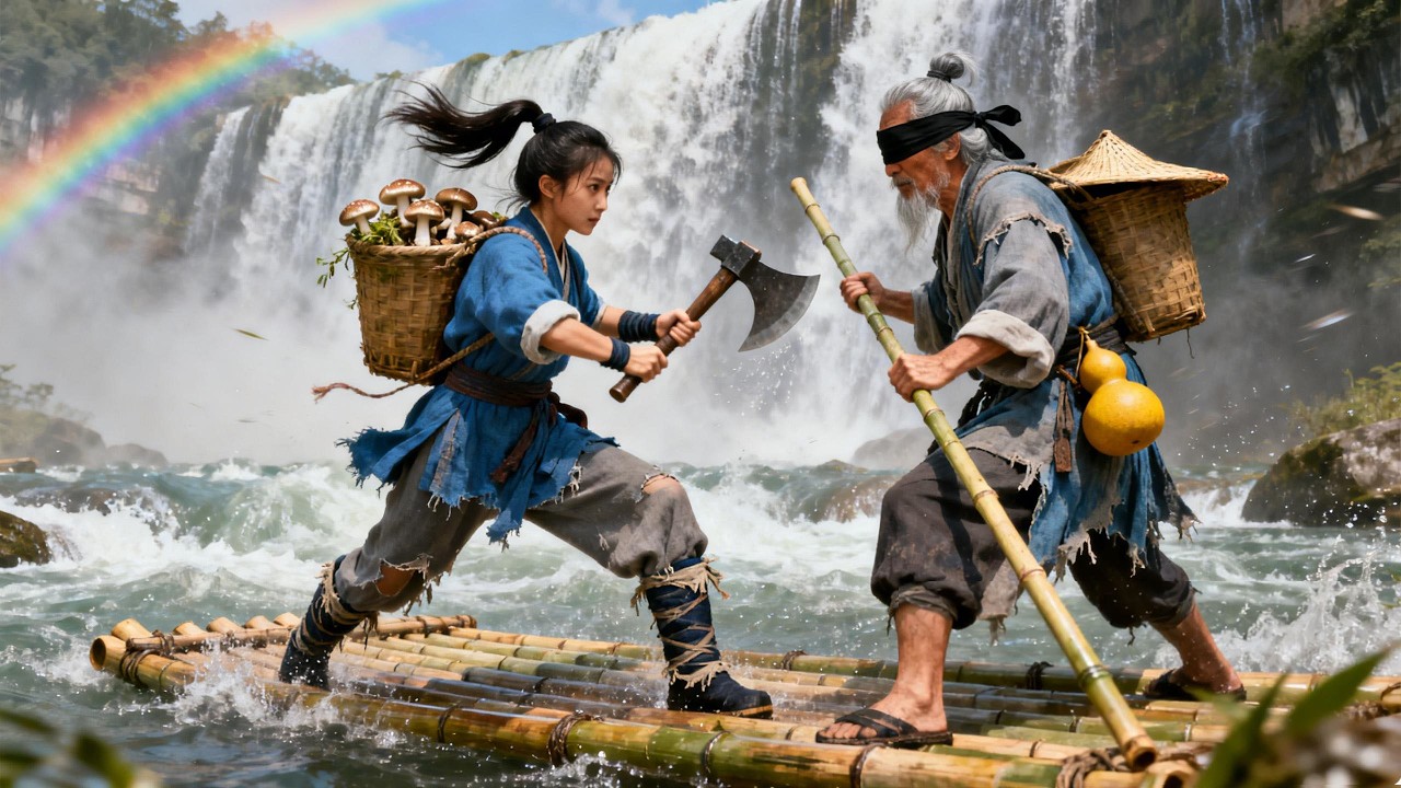 戰神隱居山洞閉關30年，將山野女孩培養成頂尖殺手！#武俠 #熱門 #movie #中國電視劇#4k #仙俠 #短劇