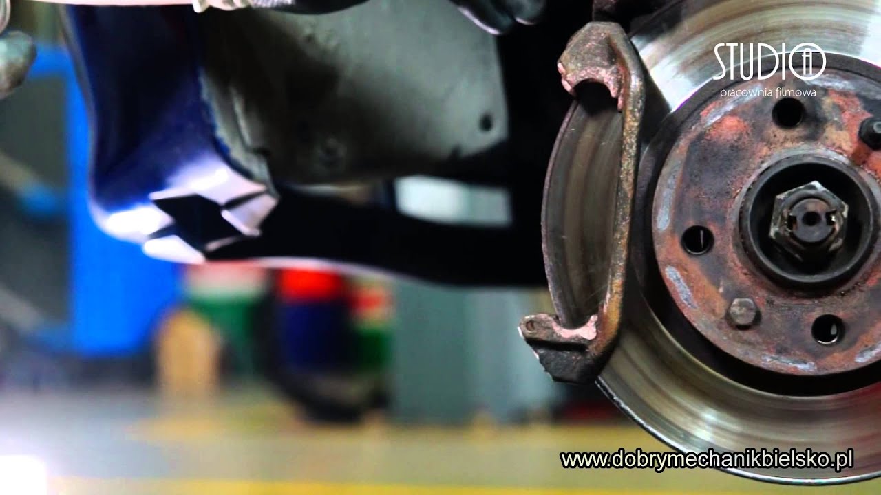Wymiana klocków hamulcowych   FIAT SEICENTO   JAKA TO USTERKA  www videostudio info pl