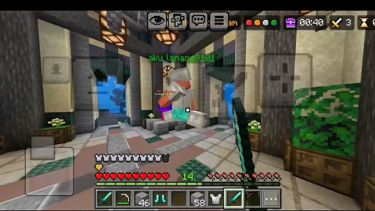 Playing Minecraft Hive skywars