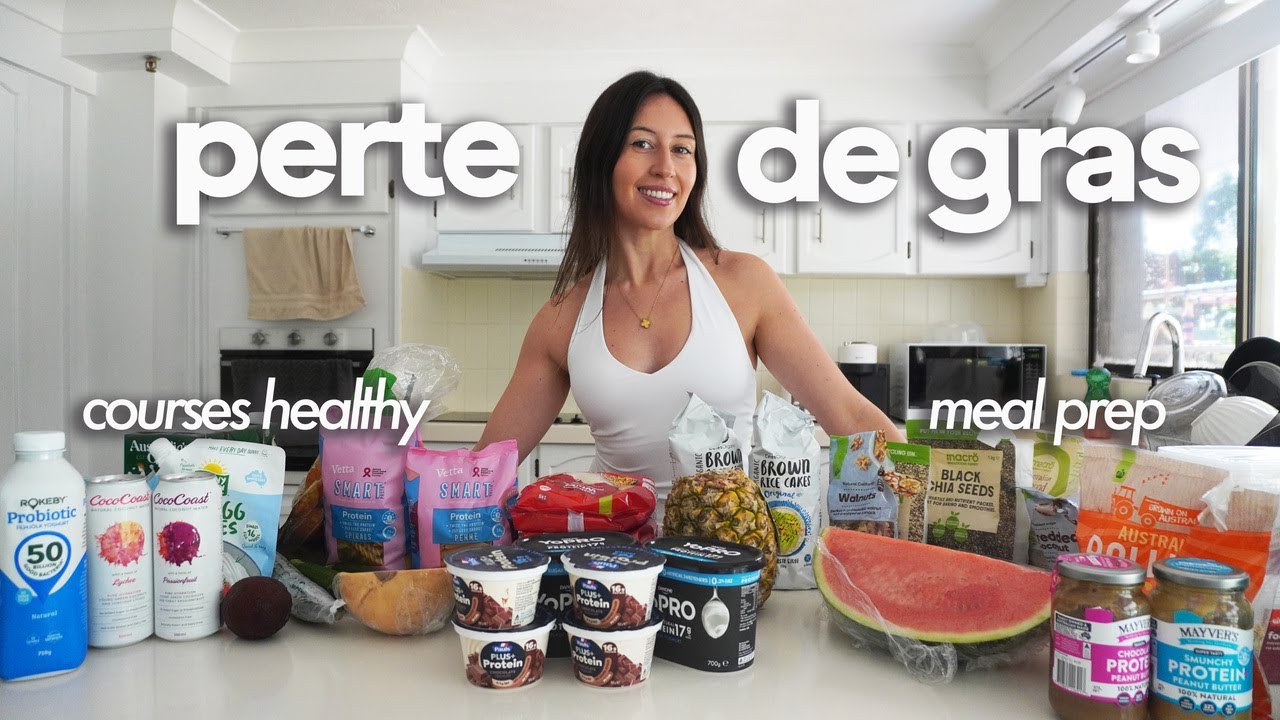 MEAL PREP ULTIME pour PERDRE DU GRAS 🔥 + mes courses en sèche 🥑🍓