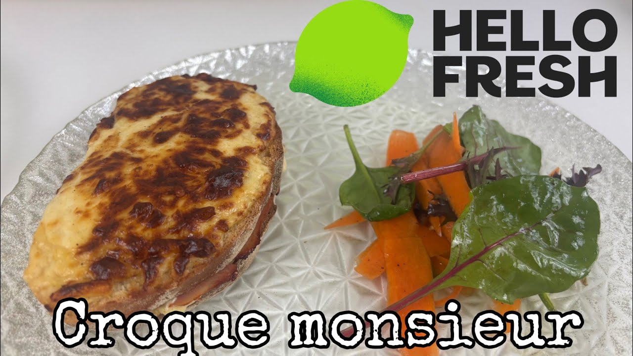 Croque rustique jambon et crème de gouda/recette HELLOFRESH 🥕🥪