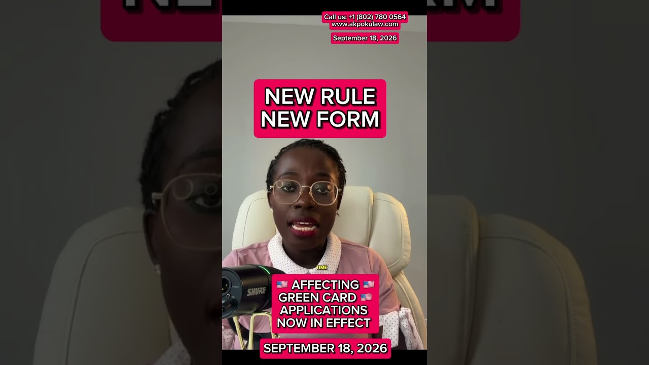 New Rule and New Forms Affecting Green Card Applications Now in Effect