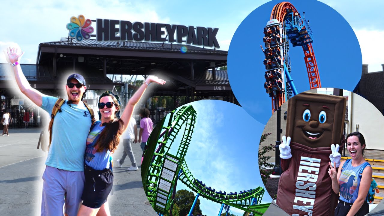 Our FIRST Visit To Hersheypark! | Hershey's Chocolate Tour | Rides | Shopping