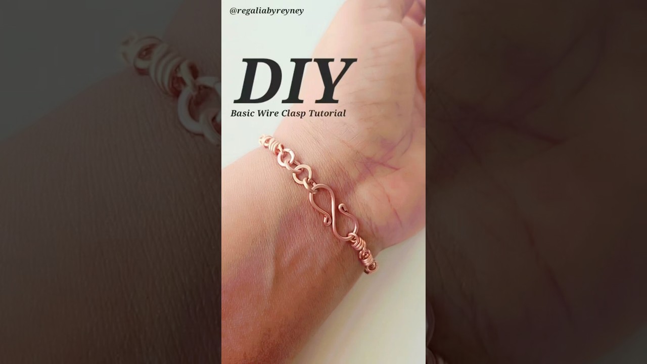 Diy Basic Wire Clasp Hook Tutorial for chains and Bracelets #diyjewelry #wirewrap
