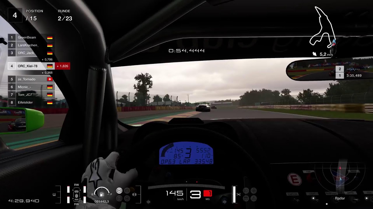 GT7 Live: ORC Testrennen in Spa