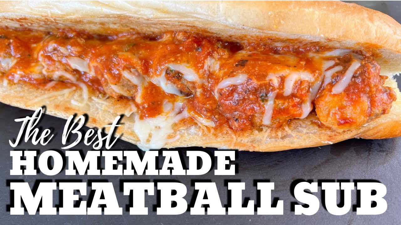 Homemade Meatball Sub on the Griddle
