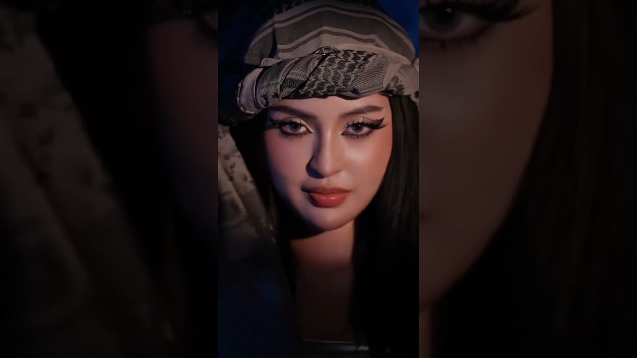 ( TikTok: po.trann77) Habibi Makeup Transition #habibi #makeupvideos #arabic #makeup#pretty
