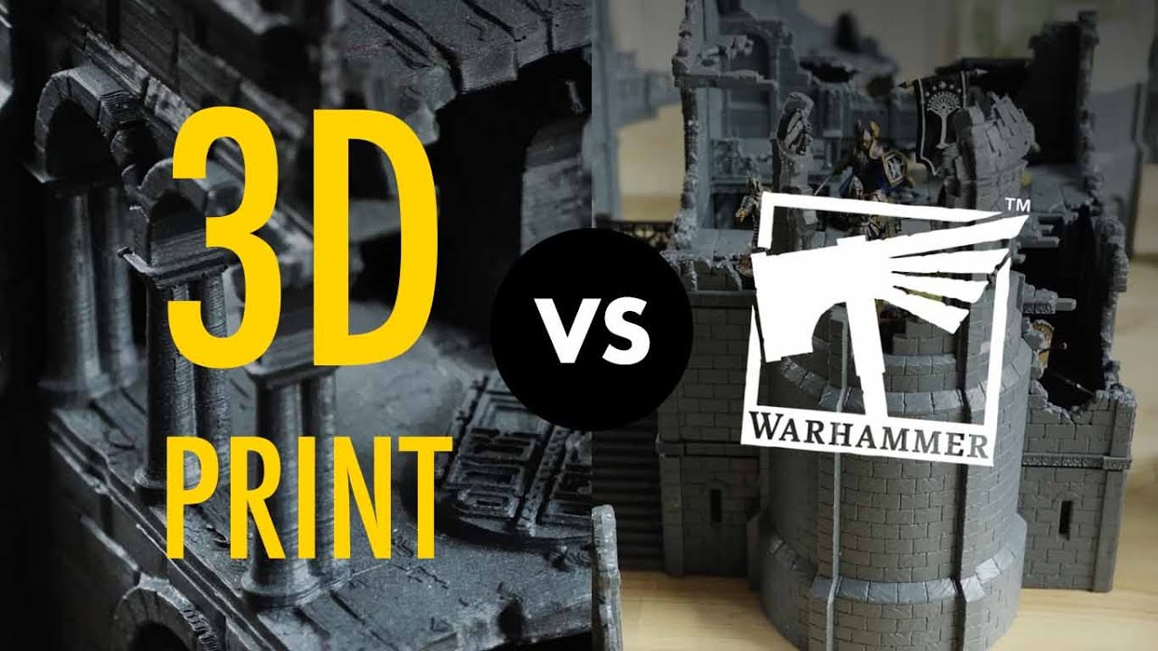 3D printed scenery? Or Games Workshop terrain?