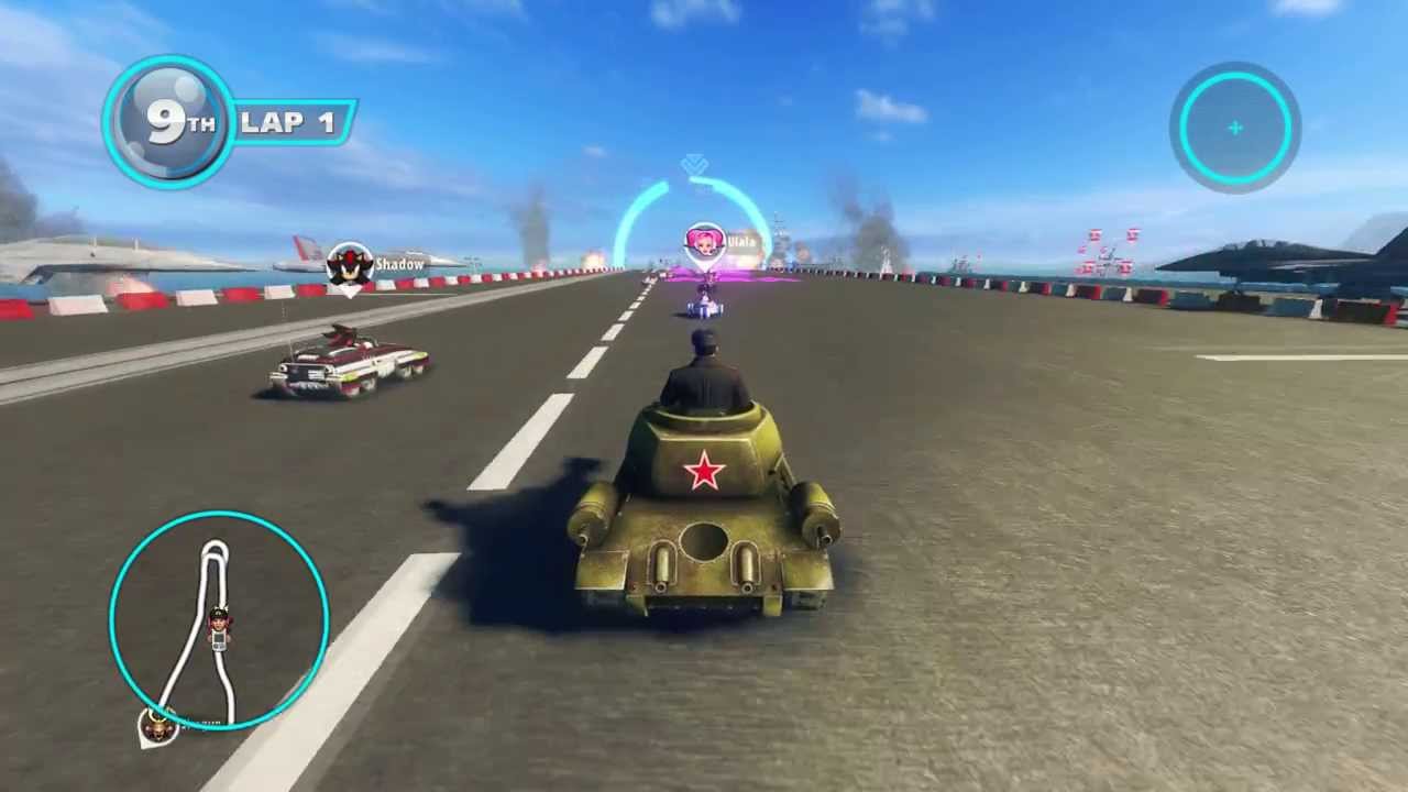Sonic And All Stars Racing Transformed - General Winter gameplay with All Star movement