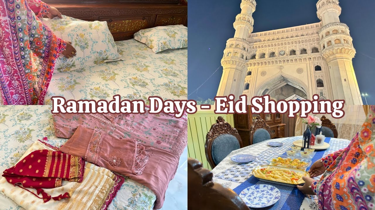 Last Days of Ramadan 🌿Charminar Visit | Eid Outfits - Hyderabadi Housewife Life