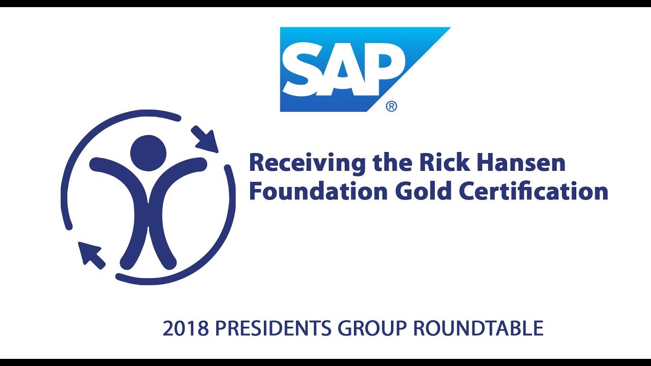 Receiving the Rick Hansen Foundation Gold Certification