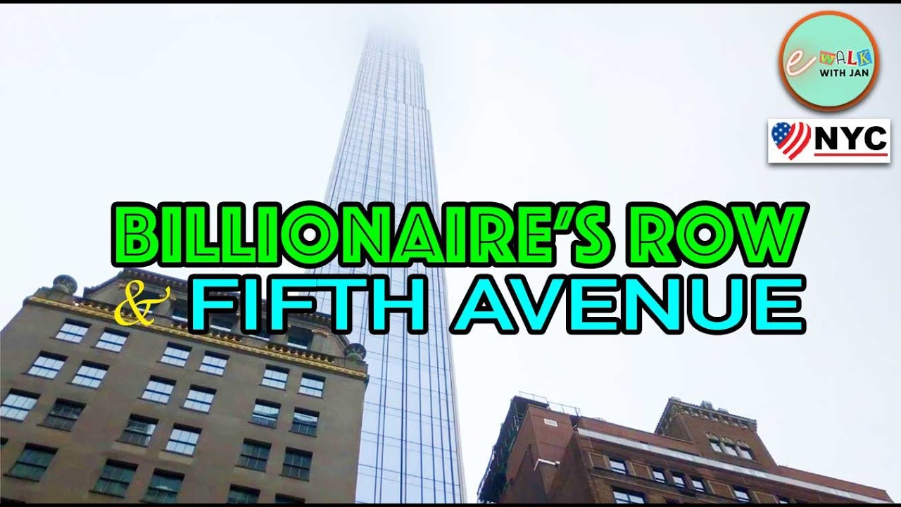 💖 NYC Walk [HD]: Exploring Billionaires' Row on 57th Street and 5th Avenue (57th to 47th Street)