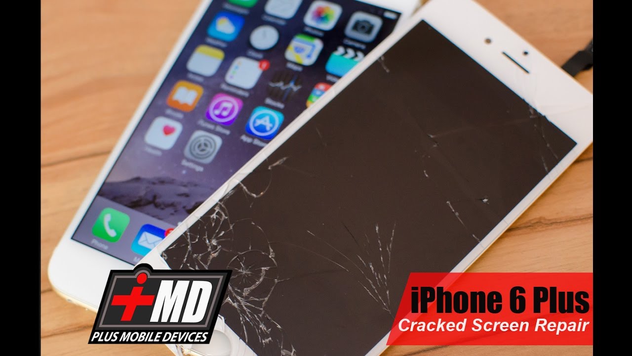Ремонт треснувшего экрана iPhone 6 Plus