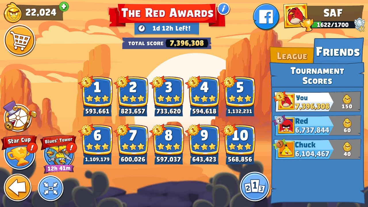 Angry Birds Friends. The Red Awards (08.03.2025). All levels 3 stars. Passage from Sergey Fetisov