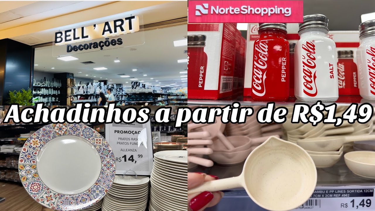 ACHADINHOS ALEATORIOS NA BELL’ART NORTE SHOPPING | MOLHEIRA R$1,49 | PRATOS R$14,99
